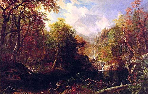 Toperfect Gemälde auf Leinwand, 20 berühmte Ölgemälde, The Emerald Pool Albert Bierstadt -04, €50-2000 Handgemalt von Lehrern der Kunstakademien