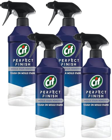 Cif Perfect Finish Mould Stain Remover surface cleaner Specialist Cleaner Spray for everyday cleaning 435 ml, Packaging May Vary (Pack of 4)