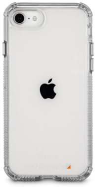 Hama Handyhülle für Apple iPhone 7/8/SE 2020/SE 2022 (Bumper D3O-lizenziert, stoßfest, sturzsicher und bruchsicher, durchsichtige iPhone Hülle ohne Vergilben, Case für induktives Laden) transparent