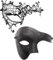 Oidea Black Masquerade Mask Couples Set: Vintage Metal Cosplay Venetian Party One Eyed Half Face Mask for Couples Women and Men
