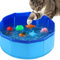Pool-Spielzeug mit Fisch-Wasser-Spielzeug,tragbares Pool-Spielzeug,interaktives Spielzeug,Faltbares und tragbares Kätzchen Spielzeug,alleine für Katzen,Katzenspielzeug für gelangweilte Indoor-Katzen