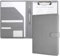 Mymazn Dokumententasche A4, Dokumententasche, PU-Leder, Blockhalter, A4, Dokumentenordner, Organizer, Portfolio, Bretter, Formularhalter (grau)