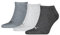 PUMA SNEAKER PLAIN 3P, Calzini, Unisex - Adulto, Anthraci/l Mel Grey/m Mel Grey - New, 43-46