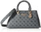 GUESS Evelune Girlfriend Satchel Charcoal Logo