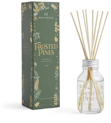 Wax Lyrical Frosted Pines Reed Diffuser 100ml, Green