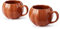Wade WA976005ORA Lot de 2 tasses en forme de citrouille avec intérieur émaillé lisse, en grès, capacité de 337 ml, orange