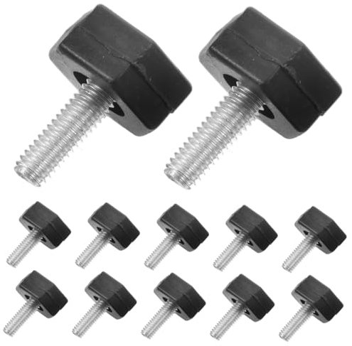 Homoyoyo 12St Verstellbare Fußpolster für Möbel Tischfüße einstellen Schrankfüße einstellen Tischbeine einstellen büromöbel Beinausgleichsfüße hochbelastbare Nivellierfüße Möbelfüße Plastik