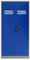 The WORKPLACE Depot Metal Lockable Cabinet, Office Garage Utility Room, Cleaning Storage Broom Cupboard (Blue + PPE Sticker)