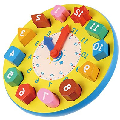 HAWILLOSCH Lernuhr Für Form Und Zahlenpuzzle Pädagogisches Zur Uhrzeit Und Zeitverständnis Ideal Für Vorschulkinder Fördert Kognitive Fähigkeiten Und Spielspaß