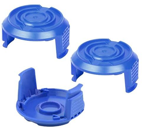 CHIHOLEN Lot de 3 capuchons de bobine de rechange pour débroussailleuse Mac Allister MGTP18Li/McGregor MCT2X1825/Qualcast/Worx/Spear & Jackson