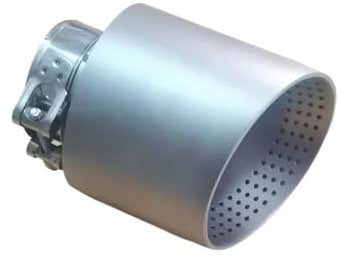 YSQOFDNFD Tuyau D'Échappement Voiture Système D'échappement Universel en Acier Inoxydable Entrée 63mm, Sortie 89mm Longueur 170mm Embout D'échappement pour Voiture 1 Pièce Car Tail Throat