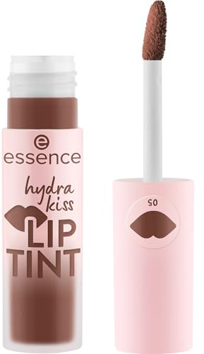essence hydra kiss LIP TINT, longlasting, tinting effect, natural, shiny (4ml) | Comfortable, Hydrating Long Lasting Formula, Buildable Color, Radiant Glossy Finish, Vegan & Cruelty Free
