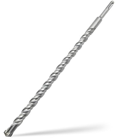 SDS Plus Bohrer 18 x 400mm,Professionell Betonbohrer mit 4 Hartmetall Schneiden,Hammerbohrer Für Stein,Beton,Ziegelmauer & Stahlbeton​