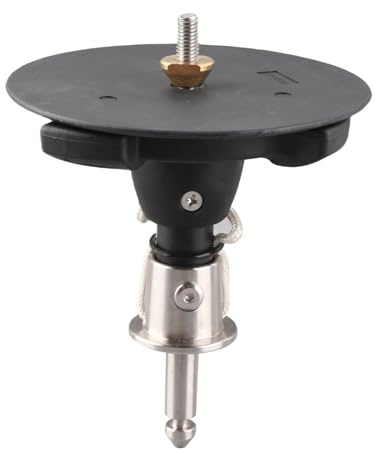 DIRBAK Base per Albero da Windsurf con Articolazione Tendinea, Nera, 360° | Universale, Per Sport all'Aria Aperta