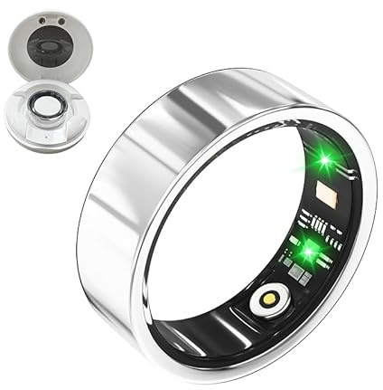 Thafikzi Smart Health Ring for Women, No Subscription Fee, Health Fitness Tracker with Heart Rate, Sleep, Blood Oxygen, IP68 Waterproof, 128 Sports Remote photography smart Ring for iPhone