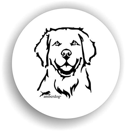 amberdog Hunde Golden Retriever Sticker Auto Aufkleber Art.STK0106 Autoaufkleber Aufkleber Wohnmobil Wohnwagen
