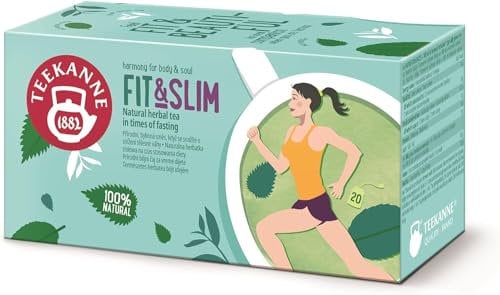 TEEKANNE Tee Fit & Slim Kräutertee mit Mate, Brennnessel 6er Pack (6 x 32 g)