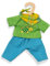Heless 1721 - Fair Trade Bekleidungs-Set für Puppen, Outfit Max, 3 teilig mit Hose, Shirt und pfiffigem Halstuch, Größe 28 - 35 cm