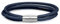 CHAMOON® Lederarmband Damen Dunkelblau - Armband Damen Leder Wickelarmband Damen Personalisiertes Armband Leder Damen, Charm Armband Frauen L 20,50 cm