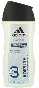 adidas Adipure gel douche 3 en 1 pour homme