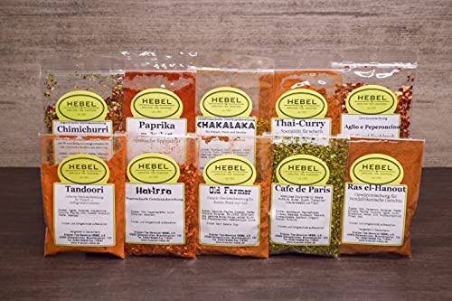 HEBEL´s Geschenk-Set Gewürze aus aller Welt (schwarze Box)