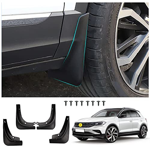 [4 Stück] CDEFG für V W T-ROC T ROC 2018-2021 2022 Schmutzfänger Schlamm spritzwassergeschützte Platte Spritzschutz Kotflügel Auto Zubehör