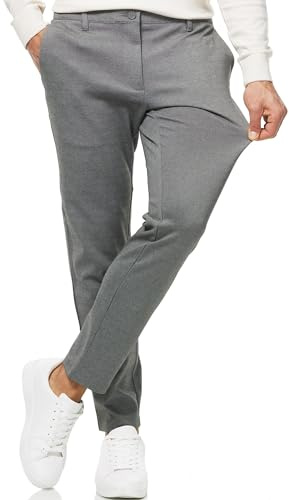 Indicode Herren Rodekro Performance Pants Chinohose Stoffhose mit Stretch | Bequeme Chinohose mit Super Stretch, Sommerhose, Herrenhose, Stoffhose, Businesshose, Funktionshose für Männer