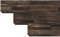 INTERBUILD Acacia panneau bois 0,8 m², lambris bois mural facile à installer pour les murs fonctionnels et les projets de bricolage dans le salon, la chambre, la cuisine, l'entrée pack de 5, expresso