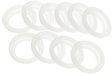 YOOJIA 10 Stück Silikon O-Ringe Dichtungen Ersartz Dichtungsringe für 4,5/5,2 cm Flaschendeckel Thermosflaschendeckel Vakuumflasche Deckel Weiss Durchmesser 1.5 Zoll
