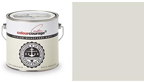 Hossi's Wholesale 2,5 Liter Colourcourage Premium Wandfarbe Dusty Porcelain Gelb Hellgelb | L709449561 | geruchslos | tropf- und spritzgehemmt