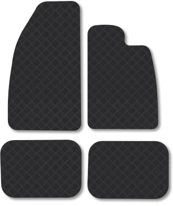 VW Beetle (1966-1980) 3mm Rubber Car Mats | Tailored Fit Durable Floor Mats Full Coverage Protection Waterproof Accessories Easy Clean Anti Slip Made in the UK