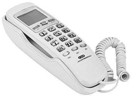 Téléphone Filaire, Recherche D'appel Téléphone Fixe sans Interférence Téléphone Fixe Mural avec Afficheur D'appel, Téléphone Mural