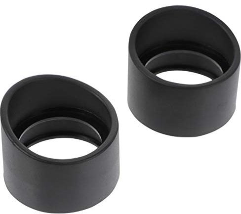 TEHAUX Binocular Eye Cups, Binocular Eye 33mm Inner Diameter Rubber Microscope Eyepiece Binocular Eye Cups Replacement (2pcs, Black)