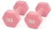 MYGA Hex Dumbbells - Pair of Neoprene & Cast Iron Hexagonal Dumbbell Hand Weights for Women and Men at Home & Gym - Weight: 7 kg