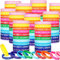 Gummi-Armbänder mit motivierendem Zitat, bunt, inspirierend, Silikon-Armbänder, inspirierende Stretch-Armbänder, Gummi für Damen, Herren, Teenager, Party-Geschenke, 200 Stück
