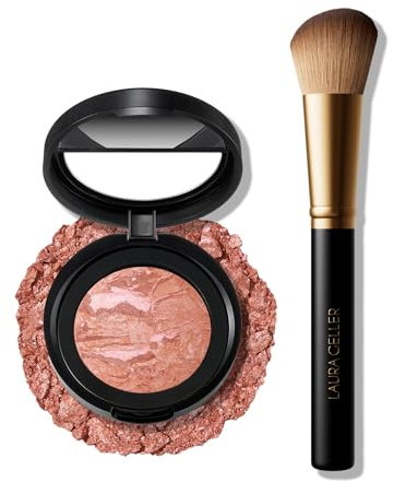 LAURA GELLER NEW YORK Baked Blush-n-Brighten Rouge-Pinsel, marmoriert, 2 Stück