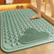 Z·Bling Tappeto Doccia Antiscivolo 50x80cm, Rettangolare Tappetino Doccia Antiscivolo con Ventose e Fori di Drenaggio,Tappetino Vasca Antiscivolo per Doccia e Bagno (Verde)