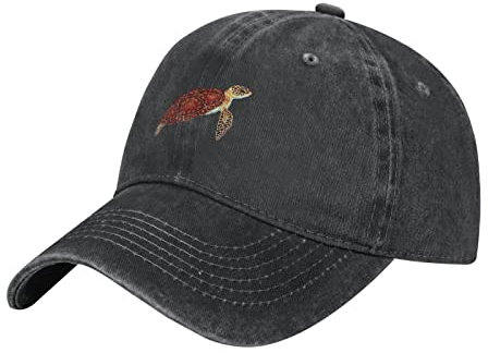 385 Baseballmütze Schildkröte Vintage Basecap Sonnenschutz Cap Mit Schirm Waschbar Papa Hut Trucker-Kappe, Für Mädchen, Draußen, Reisen