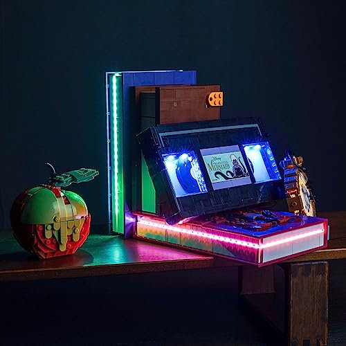 Led Licht Set für Lego Disney Classic Video Tape 43227 (Kein Lego), Dekorationsbeleuchtungsset für Lego Villain Icons Disney Classic Videokassette Kreative Spielzeug - Standard Version