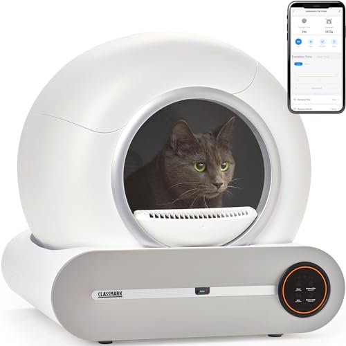 Lettiera Gatto Autopulente - Lettiera Automatica per Gatti - Smart Lettiera Elettronica Autopulente - Lettiera Gatto Elettrica Chiusa Grande XXL - Sabbiera Intelligente per Gatti - Toilette per Gatti