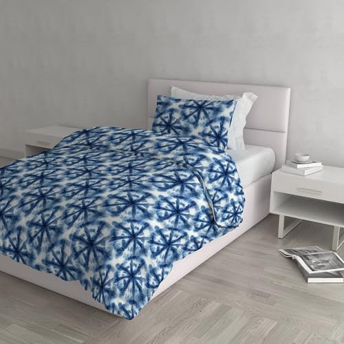 Fantasy Bettwäsche-Set hergestellt in Italien, Mikrofaser, Batik, Einzelbett