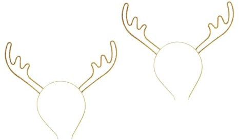 LIFKOME 2 Stück Weihnachts-stirnband Glitzernd Hirschgeweih Kopfbedeckung Für Kinder Und Erwachsene Stirnbänder Für Mädchen Cosplay-zubehör Geweih Horn-kopfbedeckung