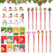 36 Stück Mitgebsel Weihnachten Kinder,Mini Notizbuch Weihnachten Notizblock Weihnachten Bleistifte Radiergummi Haftnotizen Klebezettel Weihnachten Tattoos Give Aways Schulbüro Familie Briefpapier