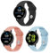 Gittos 20mm Cinturino per Garmin Vivoactive 5/3, Garmin Forerunner 55/165/245/645 Music, Garmin Vivomove 3/HR/Style/Luxe/Venu Sq 2 20mm Silicone Cinturini Sport