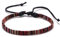 TRIPLE K&S Surfer armband Herren & Damen • 100% Wasserfest & Handmade • Perlen-Armband Boho Stoff-Armband • Hippie Sommer Strand-Schmuck (Earthy Tribal Mix)