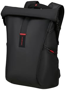 Samsonite Paradiver Light - Expandable Rolltop Laptop Backpack 17.3 49 cm, 25-35 L, Black