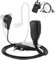 Radio Earpiece 2 Pin Walkie Talkie Earpiece with Mic Ear Piece for Radio With PTT for Security Guard Accessories
