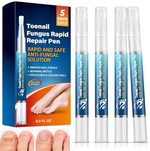 4PCS Nail Care Pen, Fungal Nail Treatment Pen, Nail Fungus Treatment for Toenails Extra Strong, Toe Nail Fungal Nail Repair Essence, Anti Fungus Nail Growth and Nail Strengthener