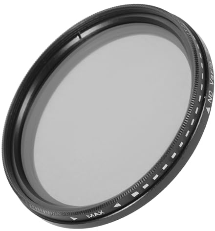 CIYODO 55mm Variabler Nd Filter für Kameraobjektive Aluminiumlegierung und Glas Vielseitiger Zubehör für Fotografie Wiederverwendbarer Neutraler Dichtefilter
