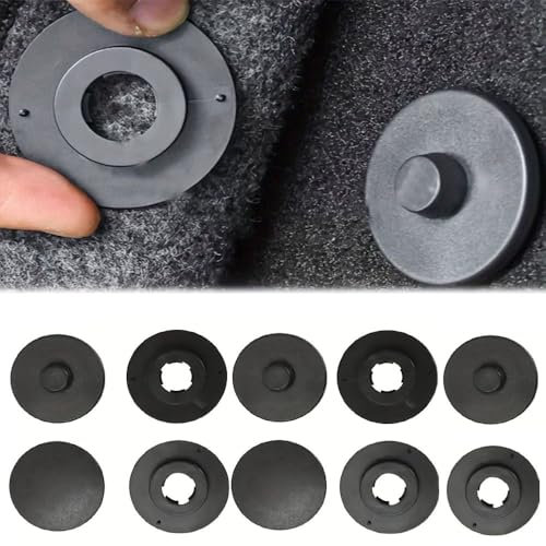 WDDZTMNB 10pcs Clips de Fixation pour Tapis de Sol de Voiture, Convient pour Peugeot 106 107 206 208 306 307 308 406 407 408 806 A93 SW CC, Accessoires de Voiture